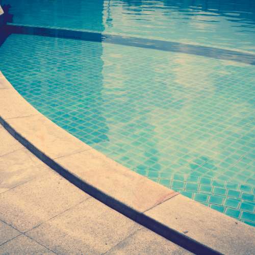 photo of swimming pool with turbidity
