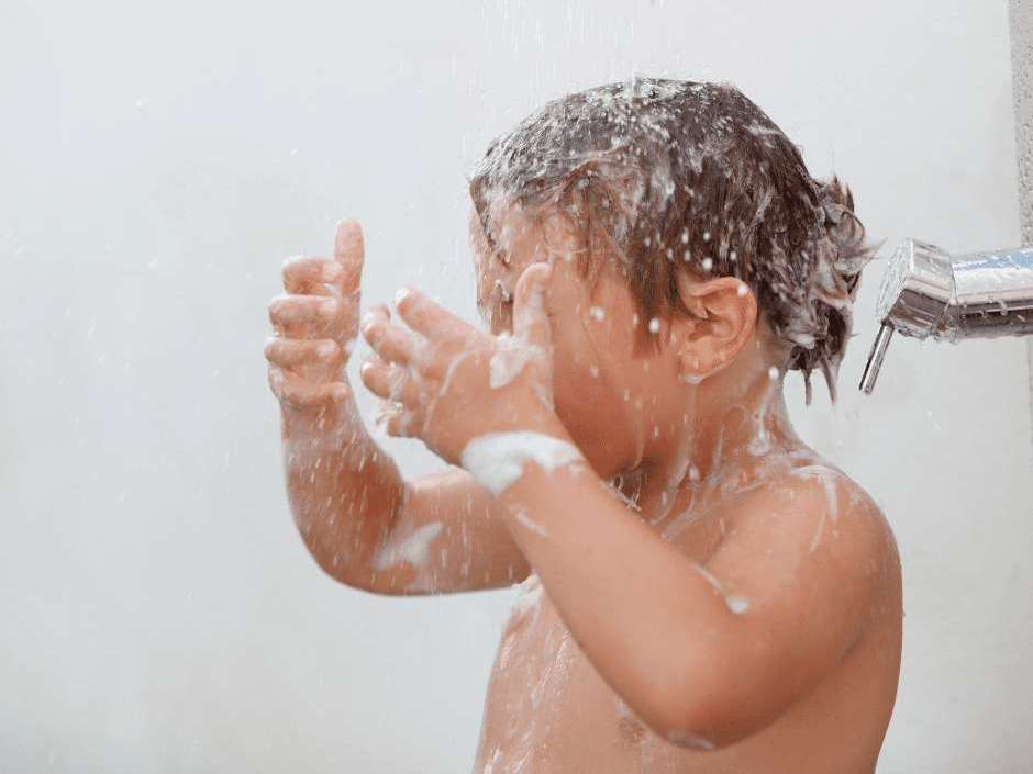 Enjoying Soft water shower