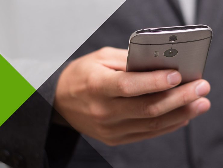 photo shows person using his mobile to get connected to the water softener