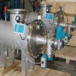 photo of installed Automatic self cleaning filter