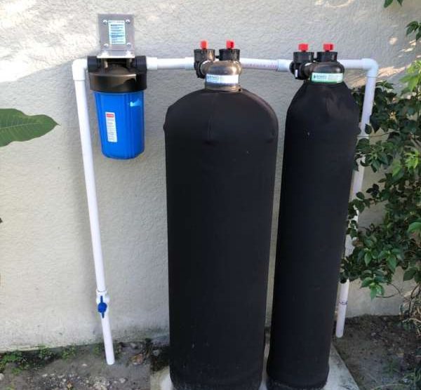 Salt Free water softener alternative installed